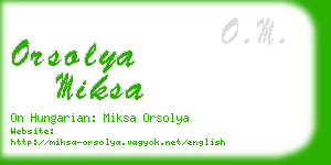 orsolya miksa business card